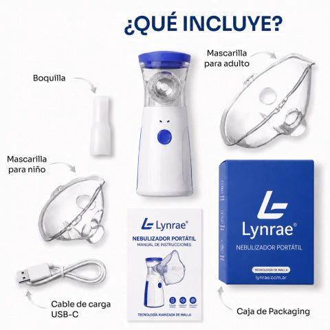 Lynrae BreathCare N1 - Nebulizador Portátil Silencioso