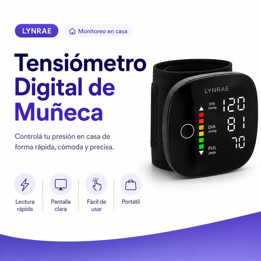 Lynrae HeartGuard B1 - Tensiómetro Digital de Brazo Recargable