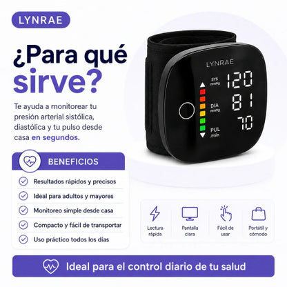 Lynrae HeartGuard B1 - Tensiómetro Digital de Brazo Recargable