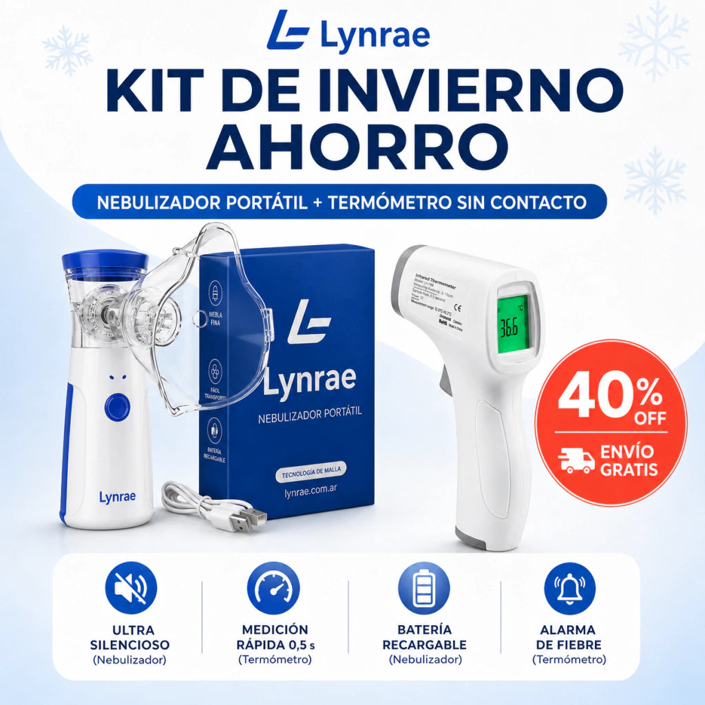 Combo Lynrae AirCare - Nebulizador + Termómetro