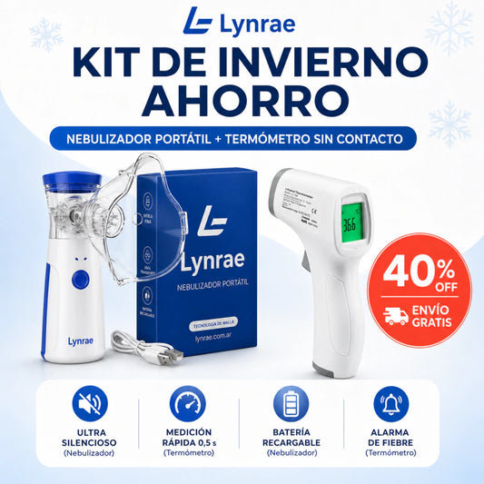 Combo Lynrae AirCare - Nebulizador + Termómetro