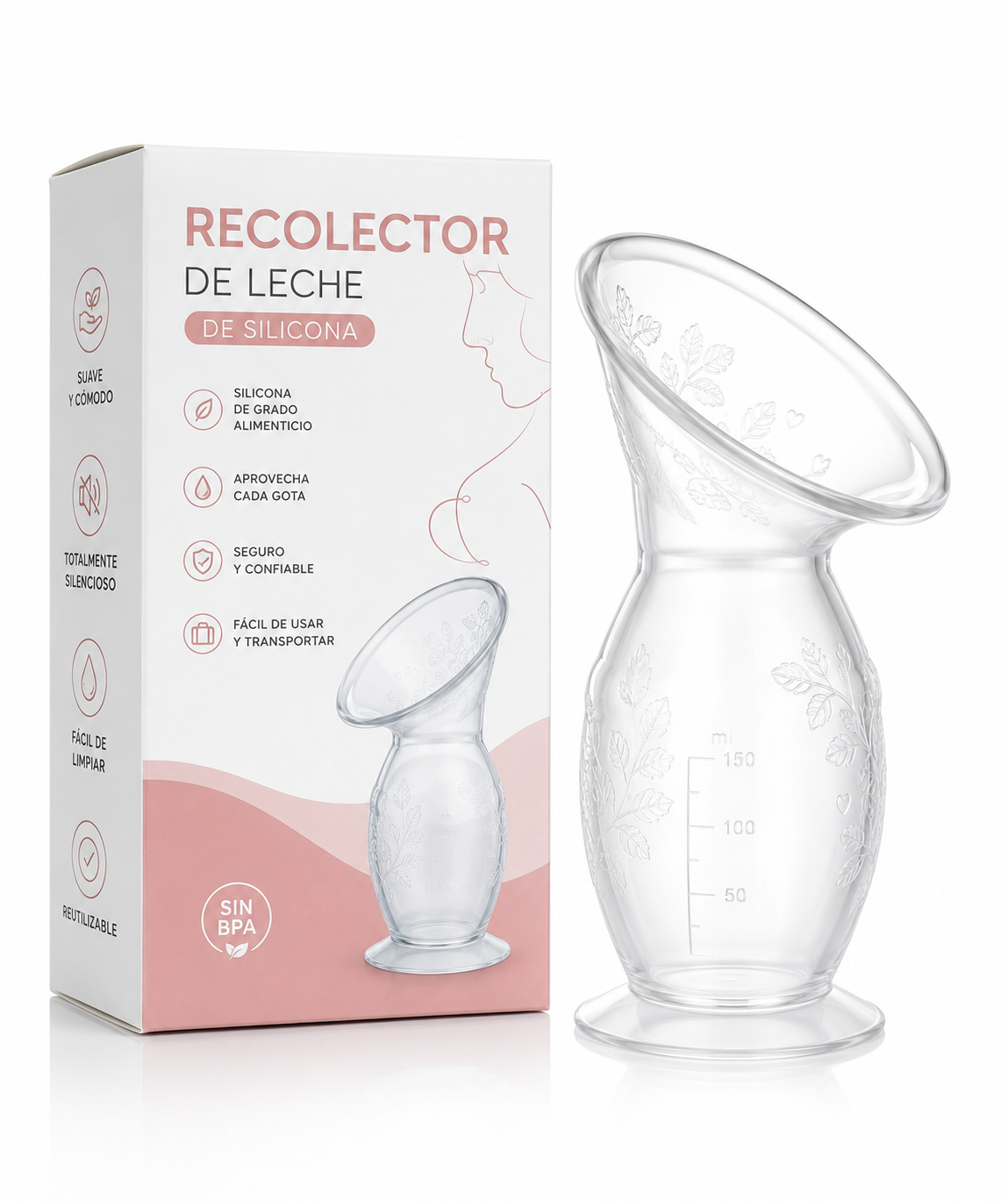 Recolector de Leche de Silicona
